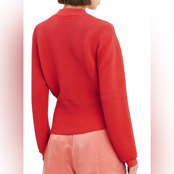 Michelle Mason Mock Neck, Long Sleeves, Twisted Ribbed Sweater - Picture 4 of 13